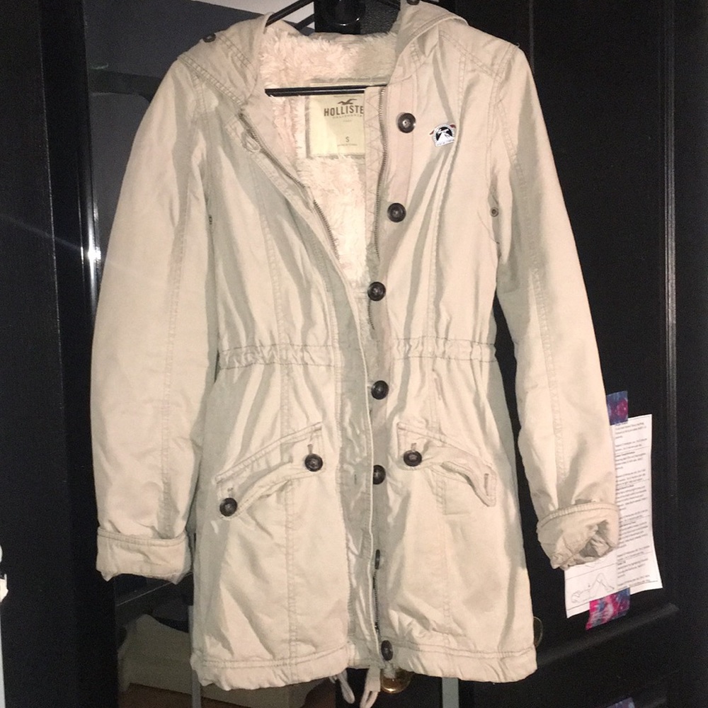 Size Small Hollister faux fur lined winter coat